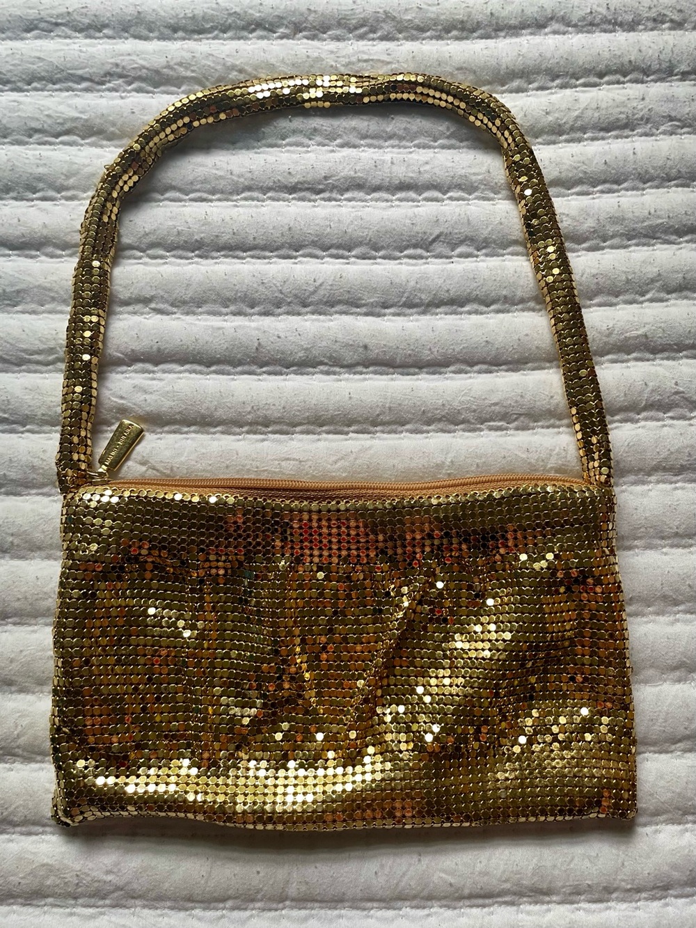 Malini Sulaika Vintage Gold Mesh Evening Bag